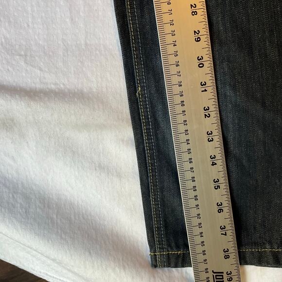 rue21 Black Men Jeans size 30x30 Dark Blue Mid Rise Straight Leg NWT - Picture 3 of 12